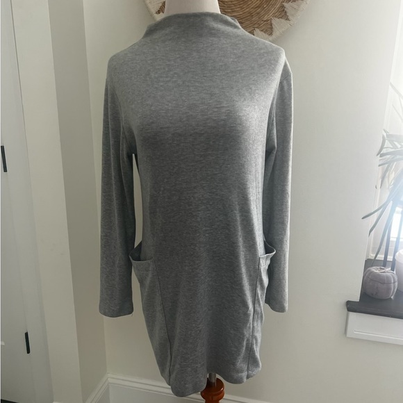Oversized Longsleeve Mini Dress - Gray main image 1